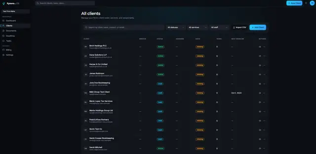 Fynvro OS production screen