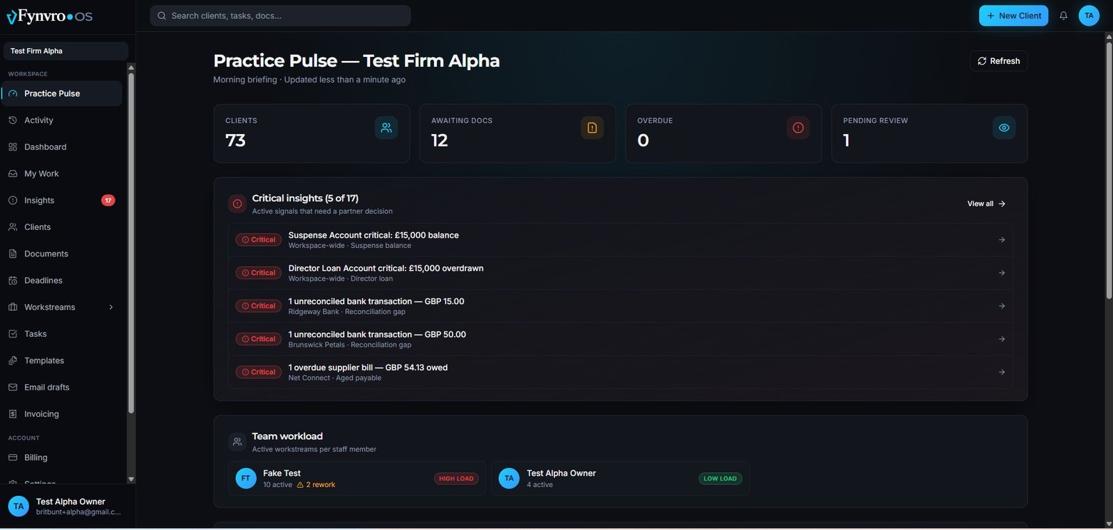 Practice Pulse view